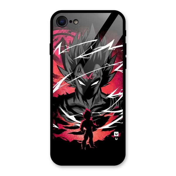 Cool Vegeta Glass Back Case for iPhone 8