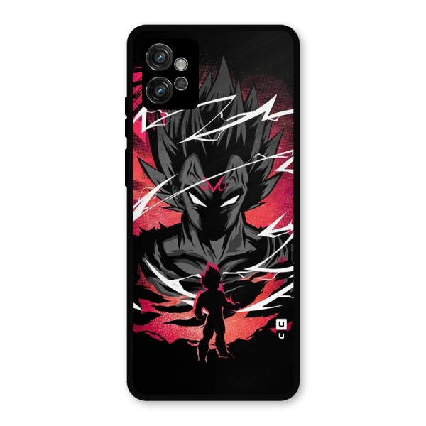 Cool Vegeta Metal Back Case for Moto G32