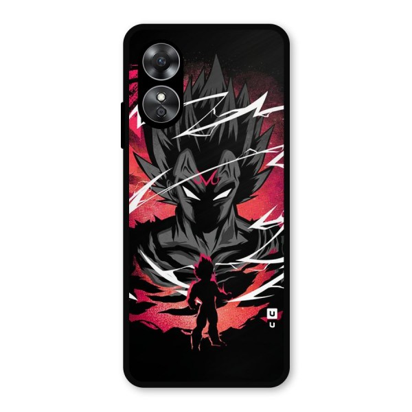 Cool Vegeta Metal Back Case for Oppo A17