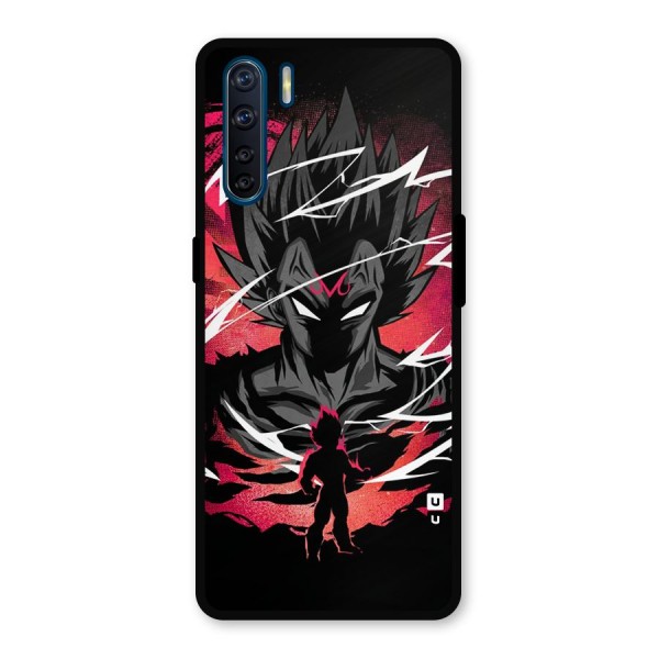 Cool Vegeta Metal Back Case for Oppo F15