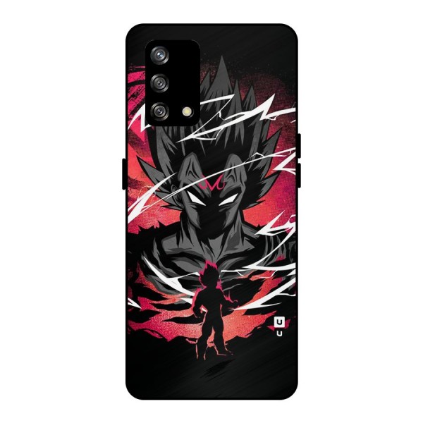 Cool Vegeta Metal Back Case for Oppo F19s