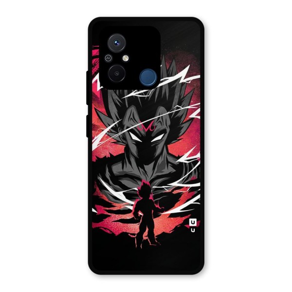 Cool Vegeta Metal Back Case for Poco C55