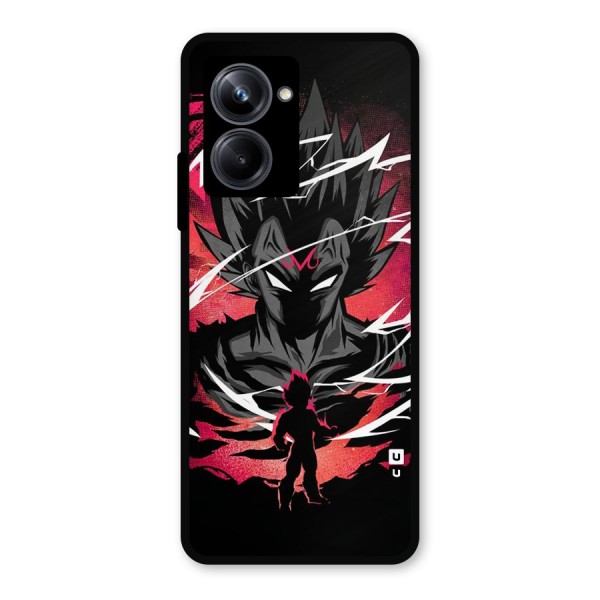 Cool Vegeta Metal Back Case for Realme 10 Pro