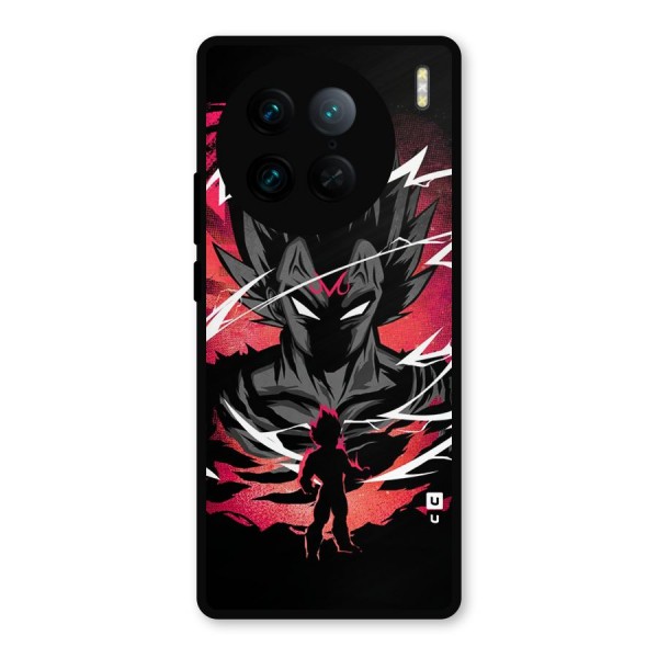 Cool Vegeta Metal Back Case for Vivo X90 Pro