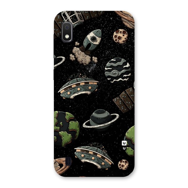 Cosmos Night Sky Anime Pattern Back Case for Galaxy A10