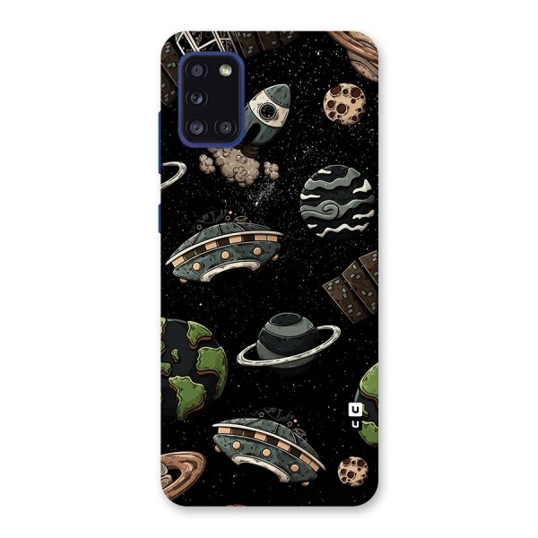 Cosmos Night Sky Anime Pattern Back Case for Galaxy A31