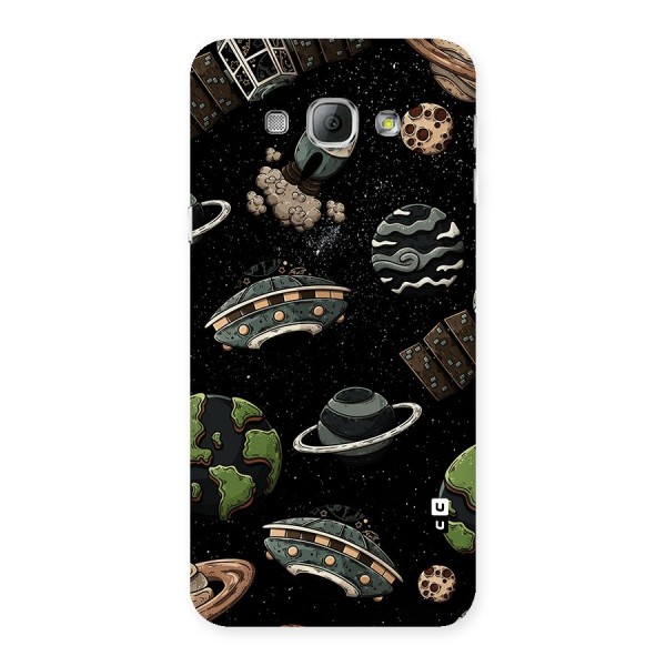 Cosmos Night Sky Anime Pattern Back Case for Galaxy A8