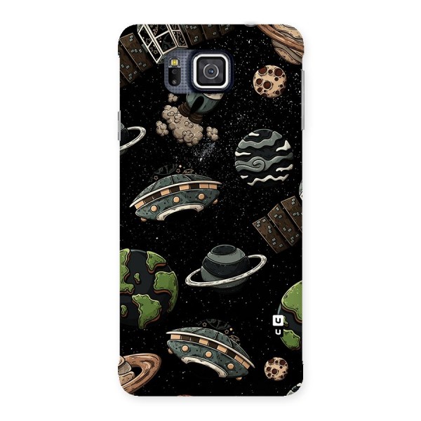 Cosmos Night Sky Anime Pattern Back Case for Galaxy Alpha