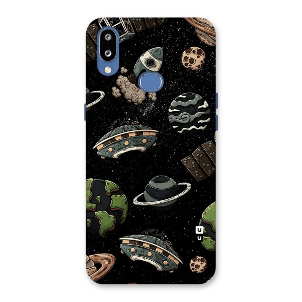 Cosmos Night Sky Anime Pattern Back Case for Galaxy M01s