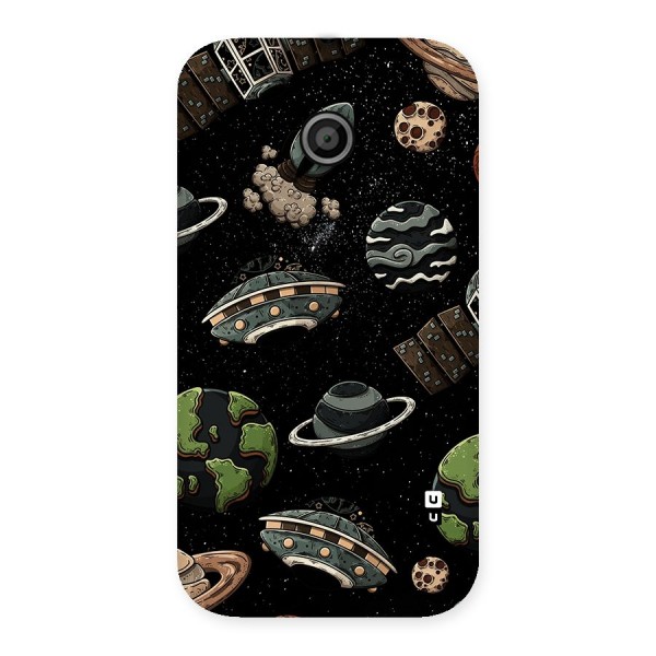 Cosmos Night Sky Anime Pattern Back Case for Moto E