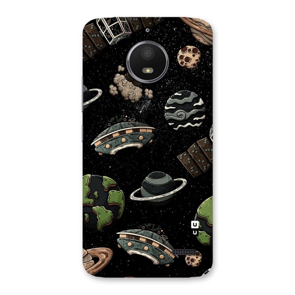 Cosmos Night Sky Anime Pattern Back Case for Moto E4