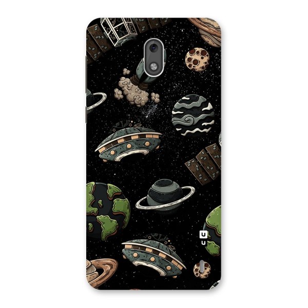 Cosmos Night Sky Anime Pattern Back Case for Nokia 2