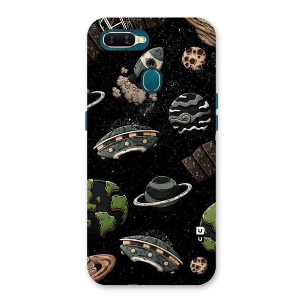 Cosmos Night Sky Anime Pattern Back Case for Oppo A12