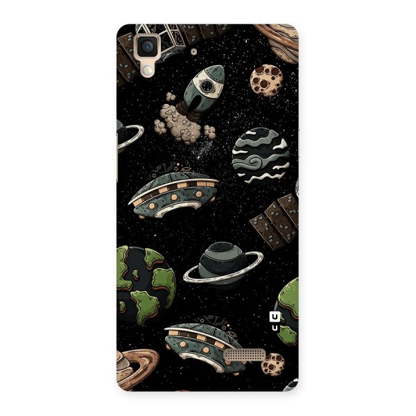 Cosmos Night Sky Anime Pattern Back Case for Oppo R7