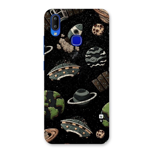 Cosmos Night Sky Anime Pattern Back Case for Vivo Y91