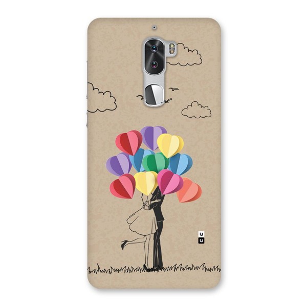 Couple With Card Baloons Back Case for Coolpad Cool 1