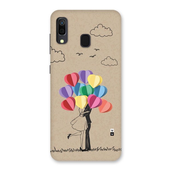 Couple With Card Baloons Back Case for Galaxy A20