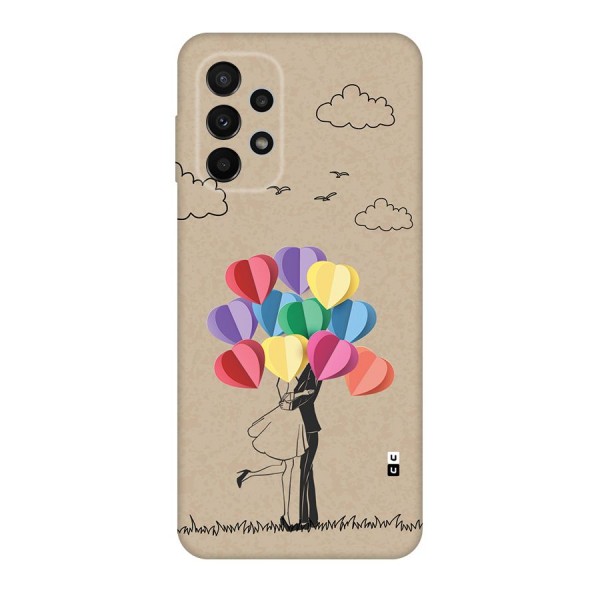 Couple With Card Baloons Back Case for Galaxy A23