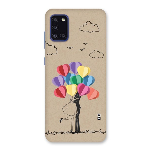 Couple With Card Baloons Back Case for Galaxy A31