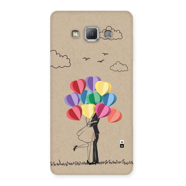 Couple With Card Baloons Back Case for Galaxy A7