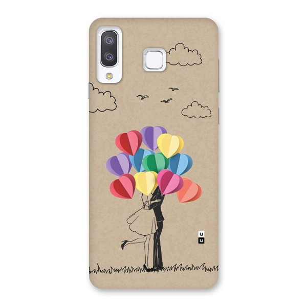 Couple With Card Baloons Back Case for Galaxy A8 Star