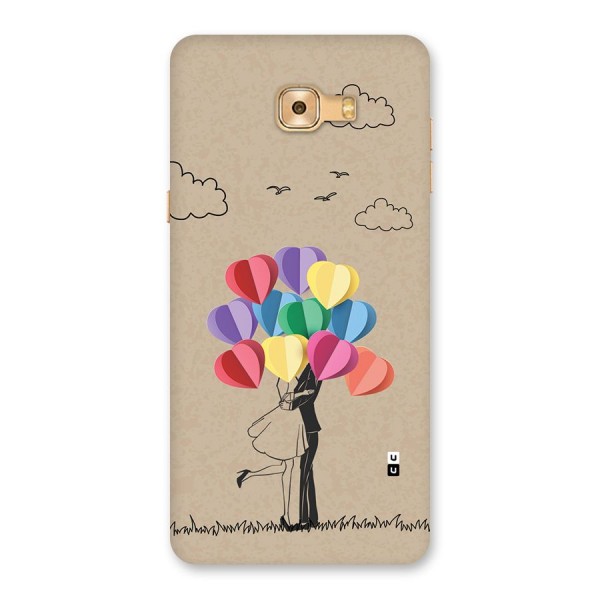 Couple With Card Baloons Back Case for Galaxy C9 Pro