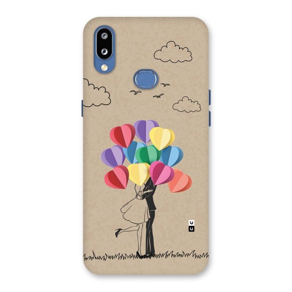 Couple With Card Baloons Back Case for Galaxy M01s