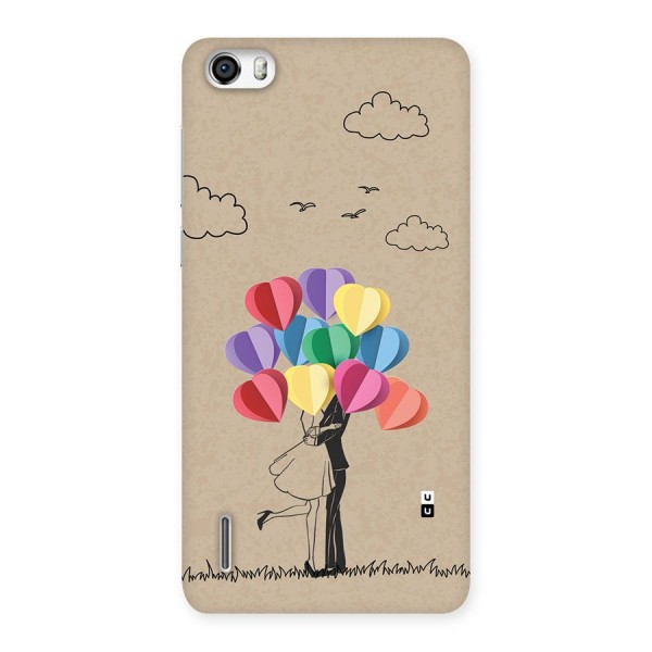 Couple With Card Baloons Back Case for Honor 6