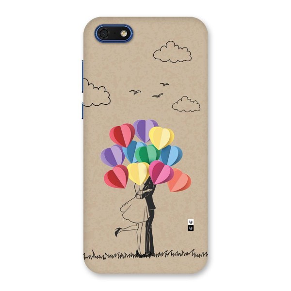 Couple With Card Baloons Back Case for Honor 7s