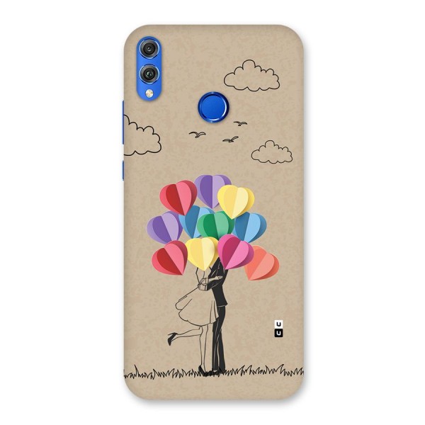 Couple With Card Baloons Back Case for Honor 8X