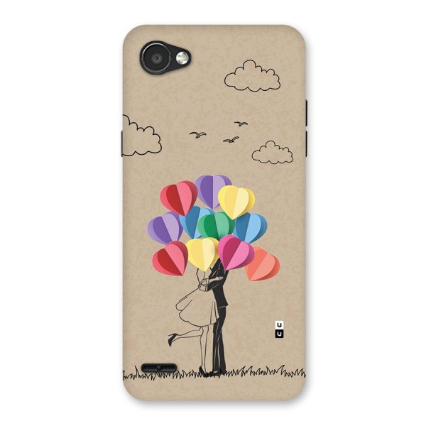 Couple With Card Baloons Back Case for LG Q6
