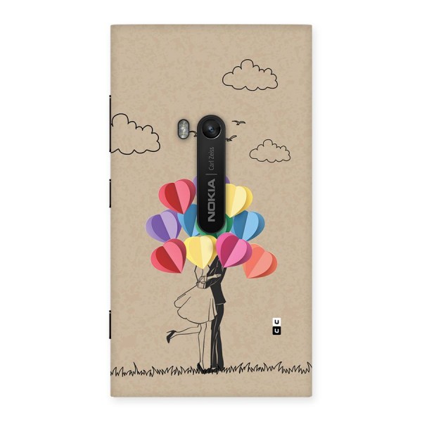 Couple With Card Baloons Back Case for Lumia 920