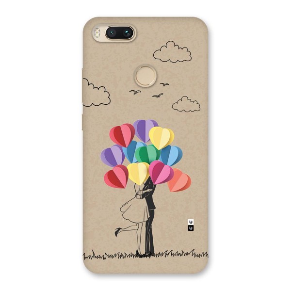 Couple With Card Baloons Back Case for Mi A1