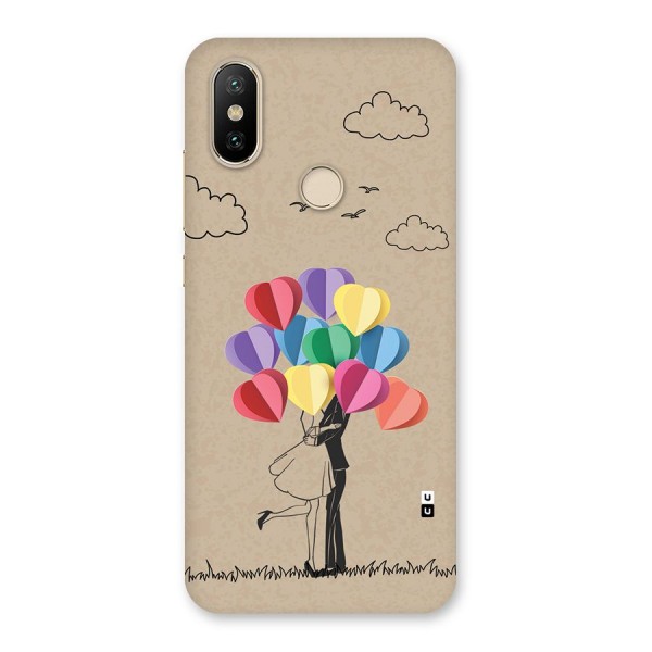 Couple With Card Baloons Back Case for Mi A2