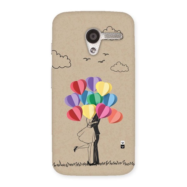 Couple With Card Baloons Back Case for Moto X