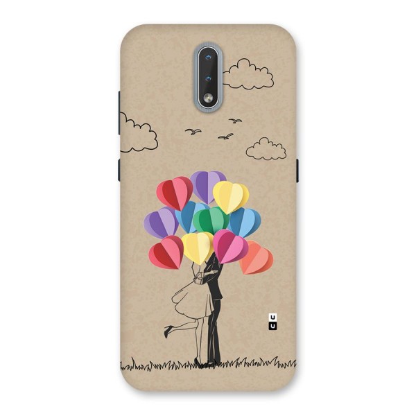 Couple With Card Baloons Back Case for Nokia 2.3