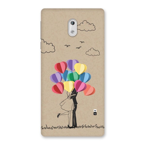 Couple With Card Baloons Back Case for Nokia 3