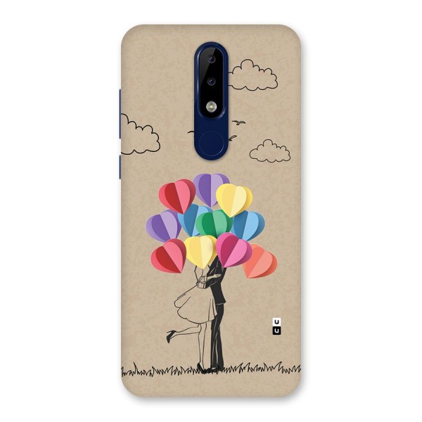 Couple With Card Baloons Back Case for Nokia 5.1 Plus