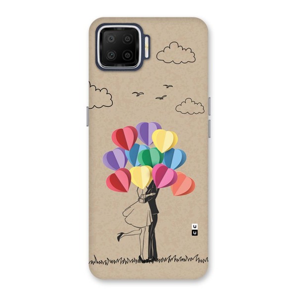 Couple With Card Baloons Back Case for Oppo F17