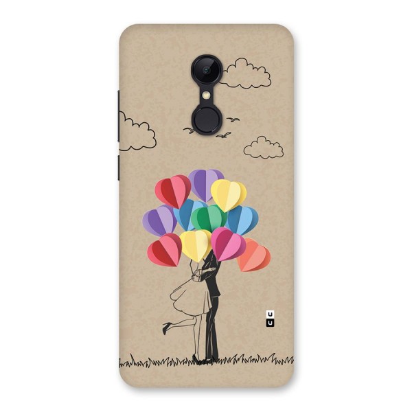 Couple With Card Baloons Back Case for Redmi 5