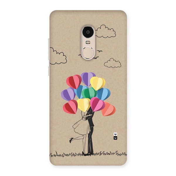 Couple With Card Baloons Back Case for Redmi Note 4