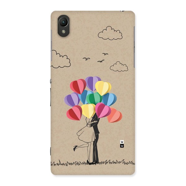 Couple With Card Baloons Back Case for Xperia Z2