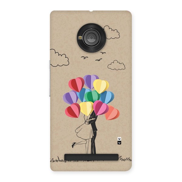 Couple With Card Baloons Back Case for Yuphoria