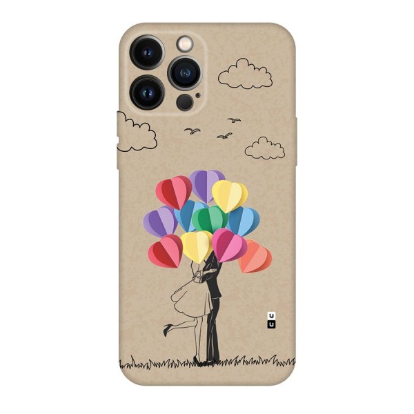 Couple With Card Baloons Back Case for iPhone 13 Pro Max