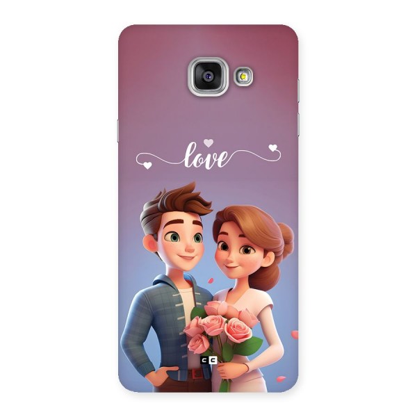 Couple With Flower Back Case for Galaxy A7 (2016)