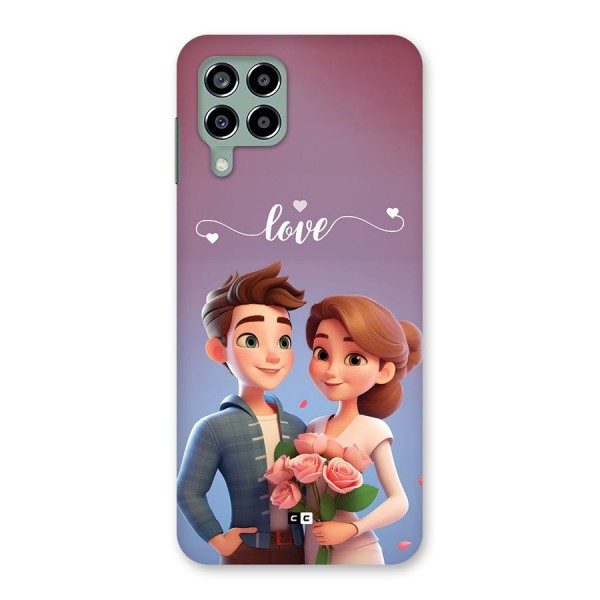 Couple With Flower Back Case for Galaxy M33