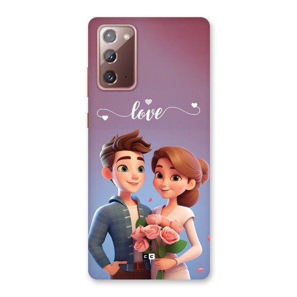 Couple With Flower Back Case for Galaxy Note 20