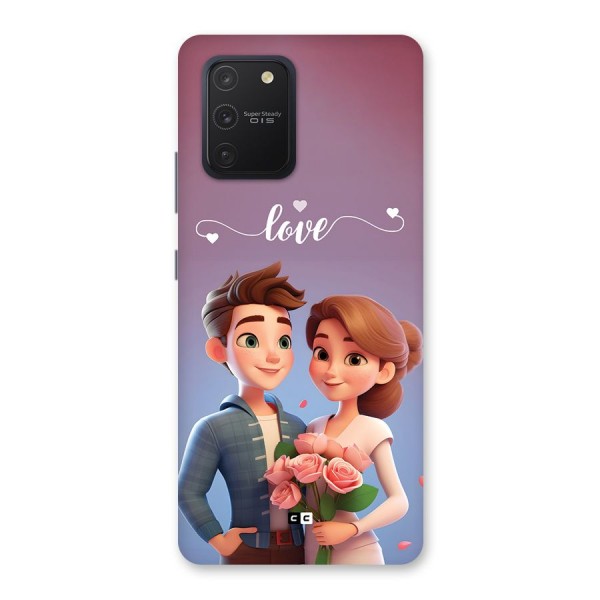 Couple With Flower Back Case for Galaxy S10 Lite