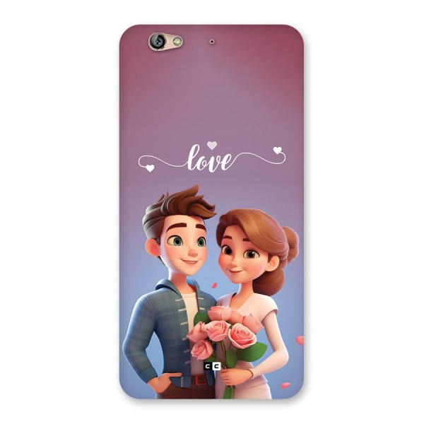 Couple With Flower Back Case for Gionee S6