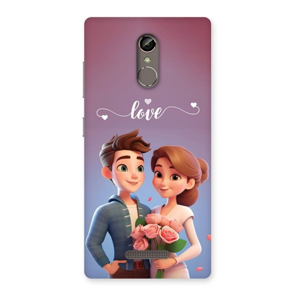 Couple With Flower Back Case for Gionee S6s